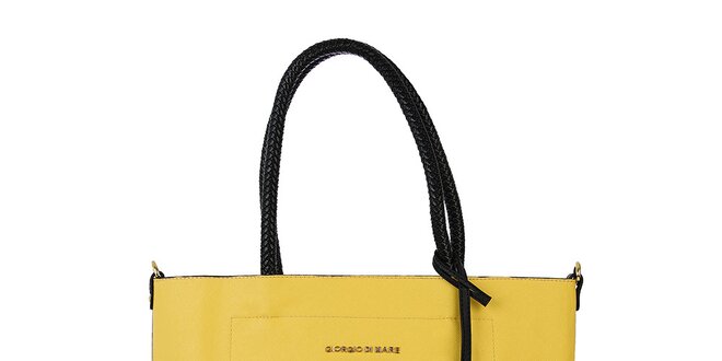 Dámská žlutá kabelka s vnitřní taštičkou Giorgio di Mare