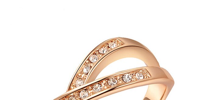 Dámský pozlacený prsten s krystalky Victoria de Bastilla