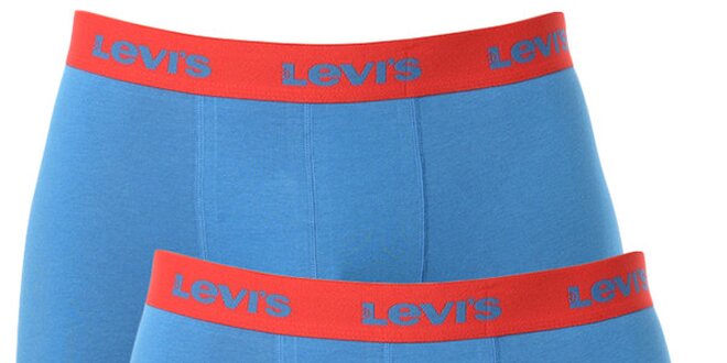Set 2 pánských modro-červených boxerek Levi's
