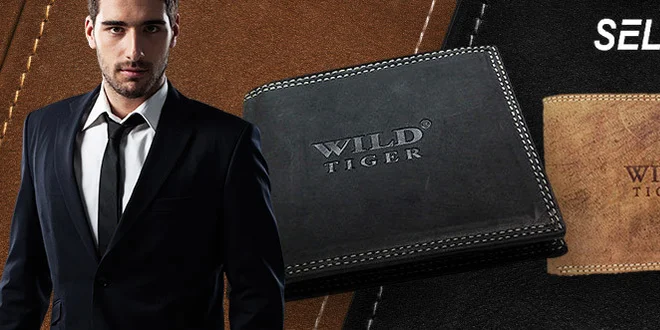 Pánské peněženky Wild Tiger z pravé kůže