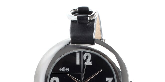Dámské hodinky s černým ciferníkem Elite