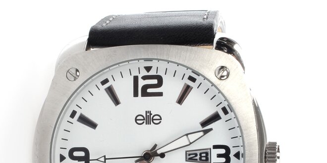 Pánské hodinky s bílým ciferníkem Elite