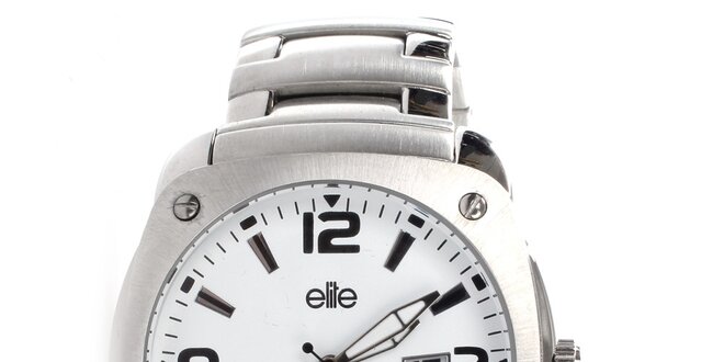 Pánské ocelové hodinky s datumovkou Elite