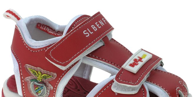 Dětské červené kožené sandálky Beppi