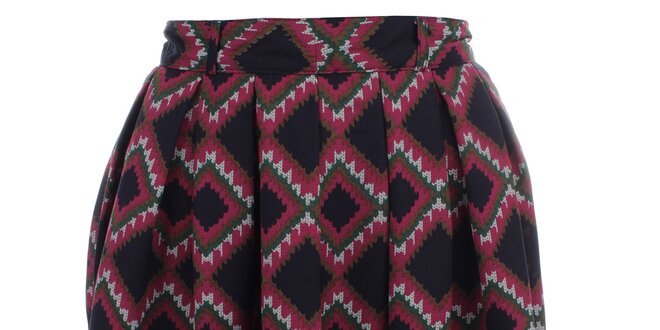 Dámská sukně s barevným potiskem Iska