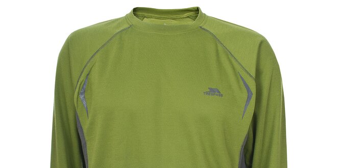 Pánské zelené triko s dlouhým rukávem Trespass