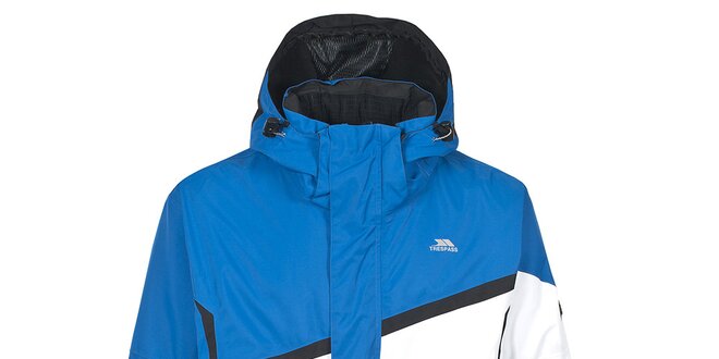 Pánská modro-černo-bílá lyžařská bunda Trespass