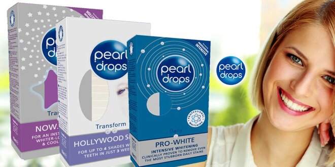 Sady 3 bělicích zubních past Pearl Drops