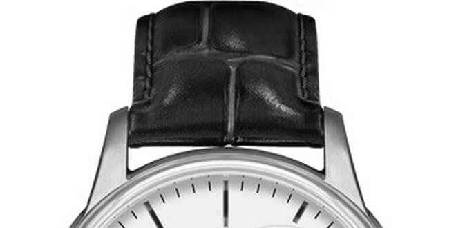 Pánské hodinky Premier s bílým ciferníkem a datumem