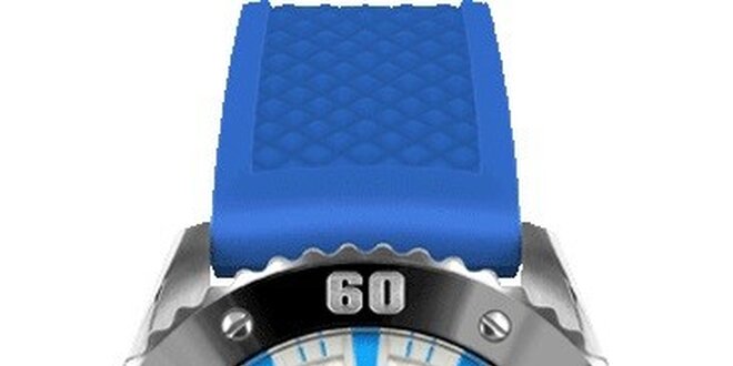 Pánské hodinky v sportovním stylu, Rally modré