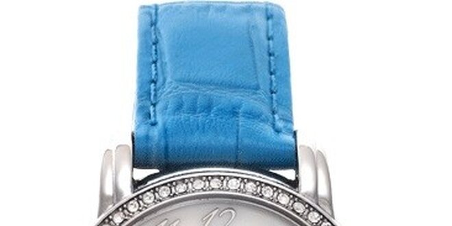 RFS dámské hodinky Russian Winter modré s perleťovým ciferníkem