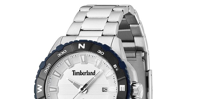 Pánské ocelové hodinky s datumovkou Timberland