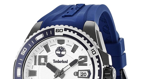 Pánské hodinky s modrým řemínkem Timberland