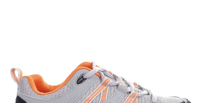 Šedé nízké outdoorové boty Kimberfeel s barevnými detaily
