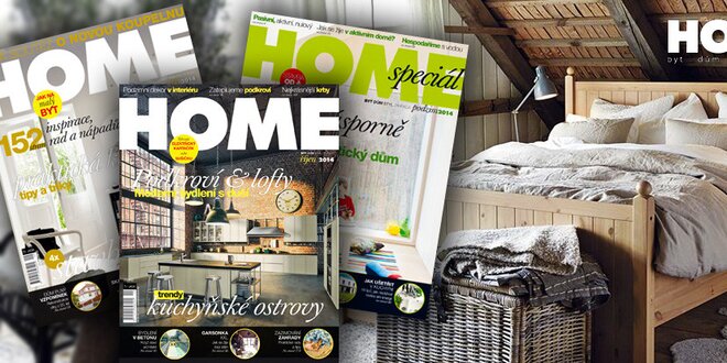 Předplatné časopisu HOME na rok 2015 s dárky