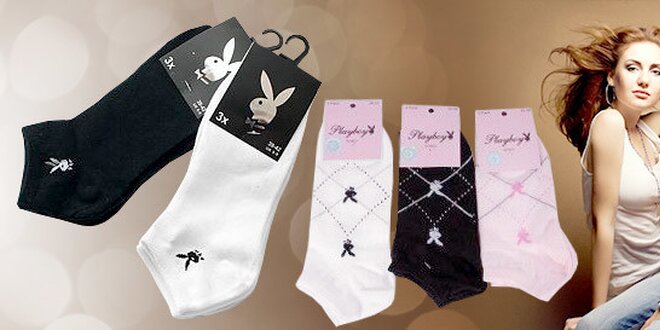Balení kvalitních ponožek Playboy