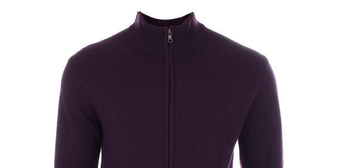 Pánský fialový svetr z vlny Pietro Filipi