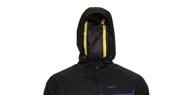 Dámská streetová jarní bunda Humdrum Clare v černofialové barevné kombinaci