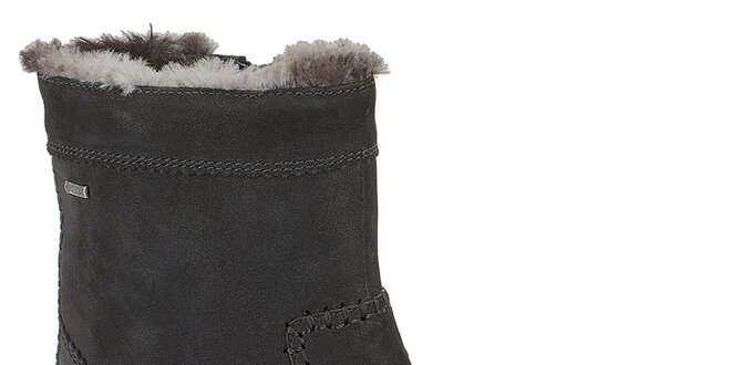 Dámské černé zateplené zimní boty Clarks