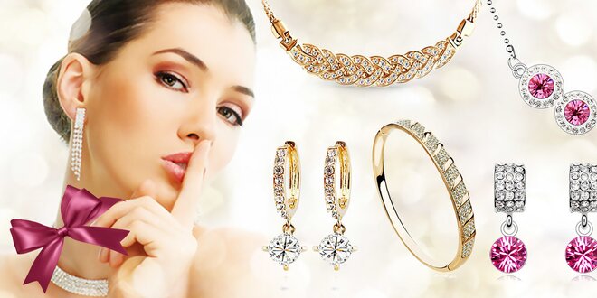 3dílné soupravy šperků s krystaly Swarovski
