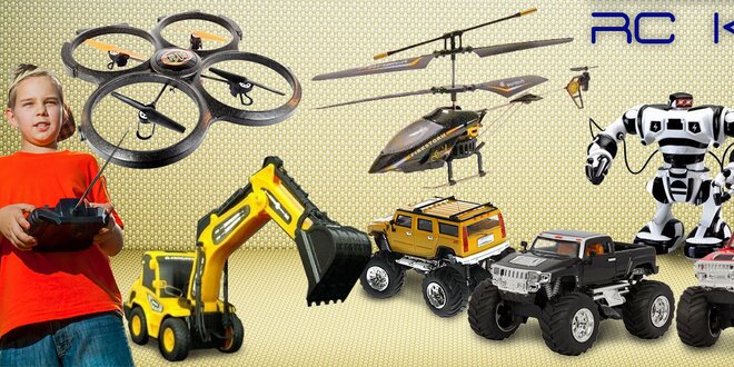RC modely – vrtulník, auto, robot a další!