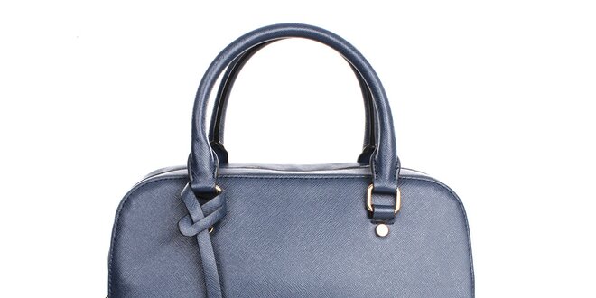 Dámská modrá kabelka s přívěskem London fashion