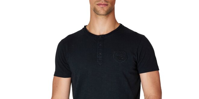 Pánské černé tričko s krátkým rukávem Paul Stragas