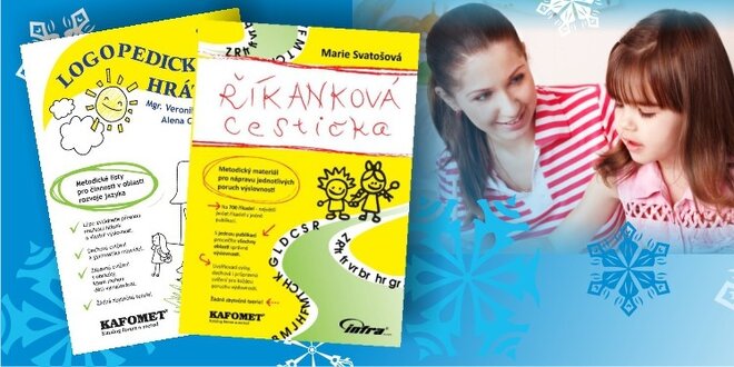 Balíček dvou logopedických publikací LOGOPEDICKÉ HRÁTKY a ŘÍKANKOVÁ CESTIČKA