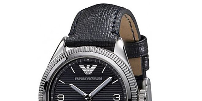 Dámské černé hodinky Emporio Armani