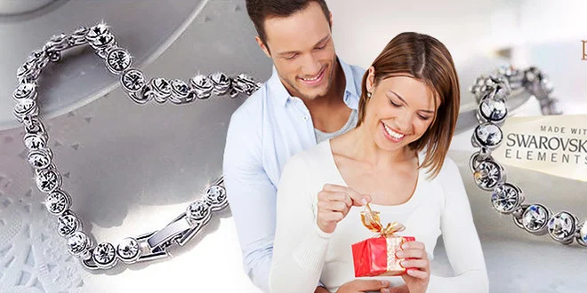 Luxusní náramek s krystaly Swarovski