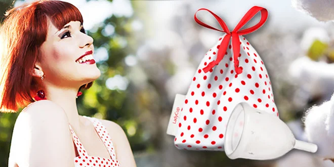 Menstruační kalíšky LadyCup + obal z bio bavlny