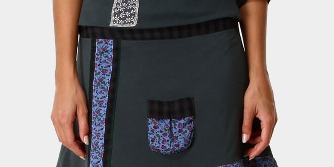 Dámská zelená sukně se vzorovanými kanýry Ian Mosh
