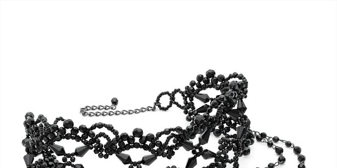 Dámský černý náhrdelník Carmen Luna