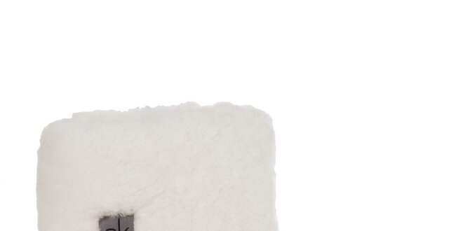 Dámské krémové sněhule s kožíškem Calvin Klein
