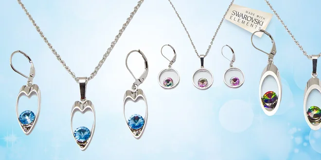 Souprava luxusních šperků s krystaly SWAROVSKI® ELEMENTS