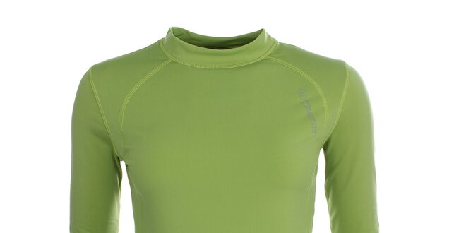 Dámské zelené funkční tričko s dlouhými rukávy Trimm