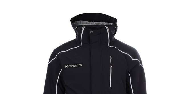Pánská tmavomodrá lyžařská bunda s bílými prvky Trimm