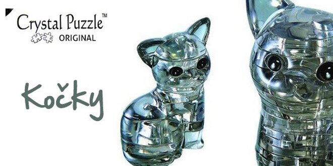 3D Crystal puzzle Kočky