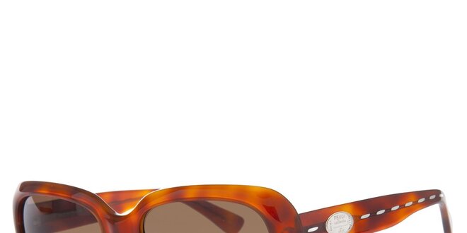 Dámské karamelové želvovinové sluneční brýle Fendi