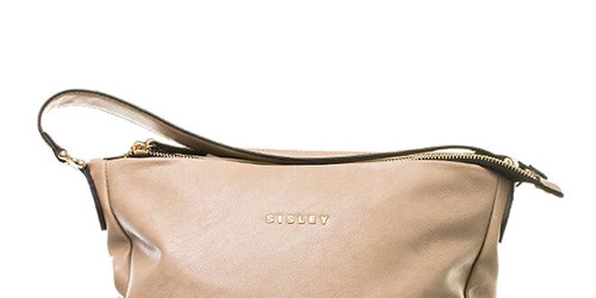 Dámská béžová kabelka s ozdobnými cvočky Sisley