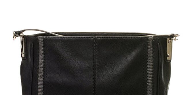 Dámská černá kabelka s jedním poutkem Sisley