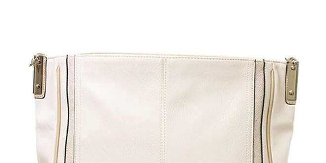 Dámská krémová kabelka s jedním poutkem Sisley