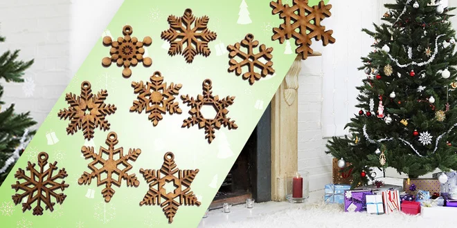Dřevěné vánoční ozdoby Woodener