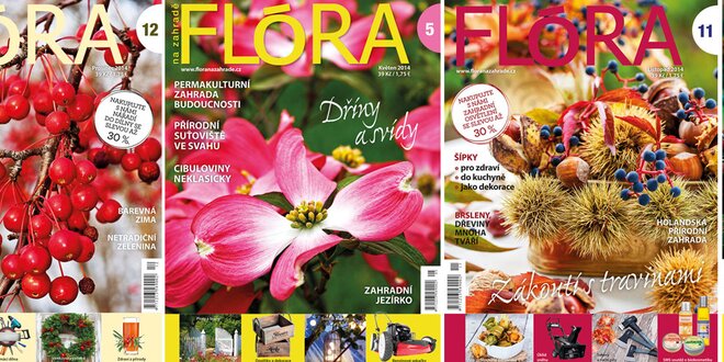 Roční předplatné časopisu Flóra na rok 2015