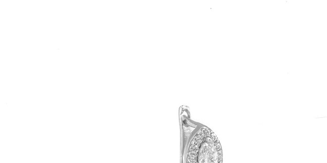 Dámské náušnice se zirkony ve stříbrném provedení Venetta