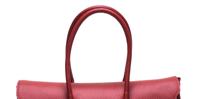 Dámská červená kabelka s řetízkem Mangotti