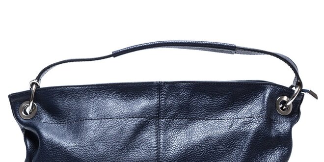Dámská tmavě modrá kabelka s vnější kapsičkou Mangotti