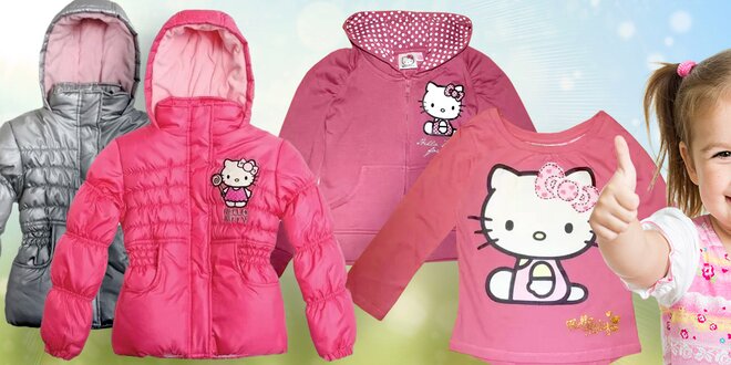 Značkové oblečení s motivem Hello Kitty pro dívky