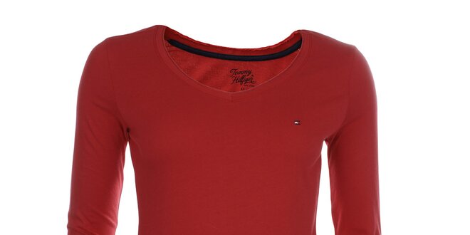 Dámské červené tričko Tommy Hilfiger