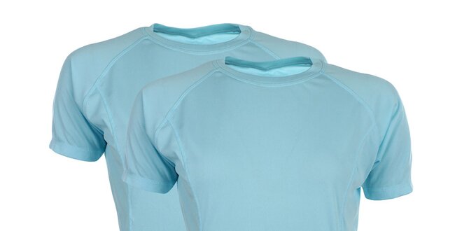 Dámská sada 2 funkčních triček v nebesky modrém odstínu Hannah